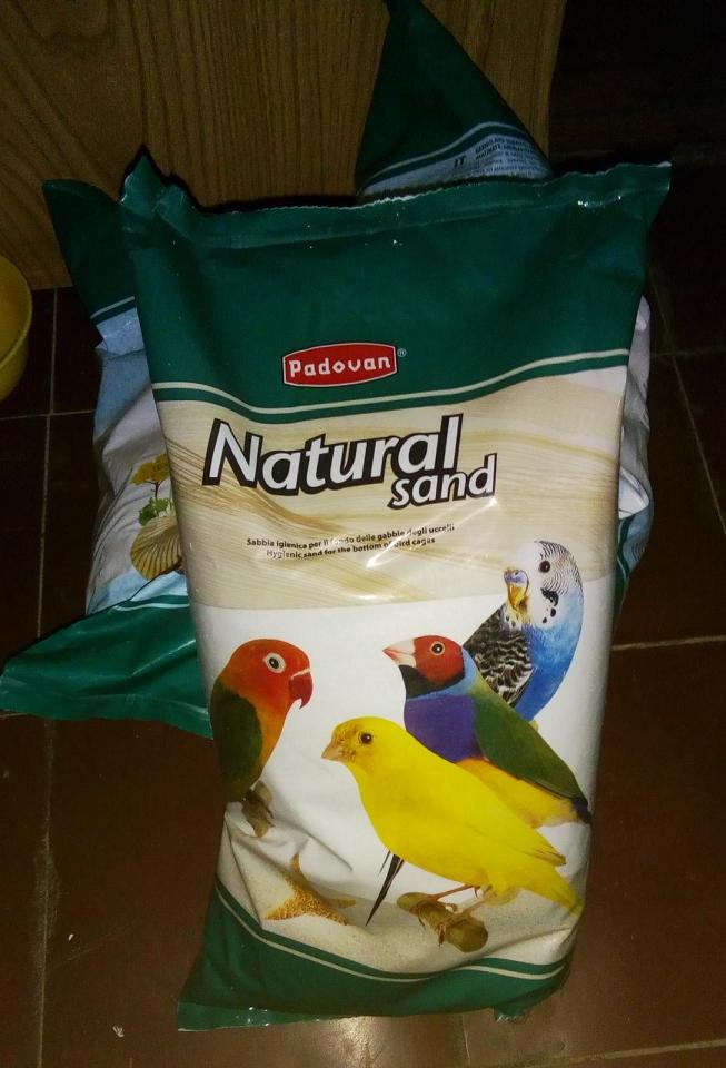 Padovan Natural Sand кварцовий наповнювач для птахів 5 кг (00235)